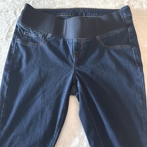 Old Navy Maternity Rockstar Super Skinny Front Low Panel Blue Jeans- size 12